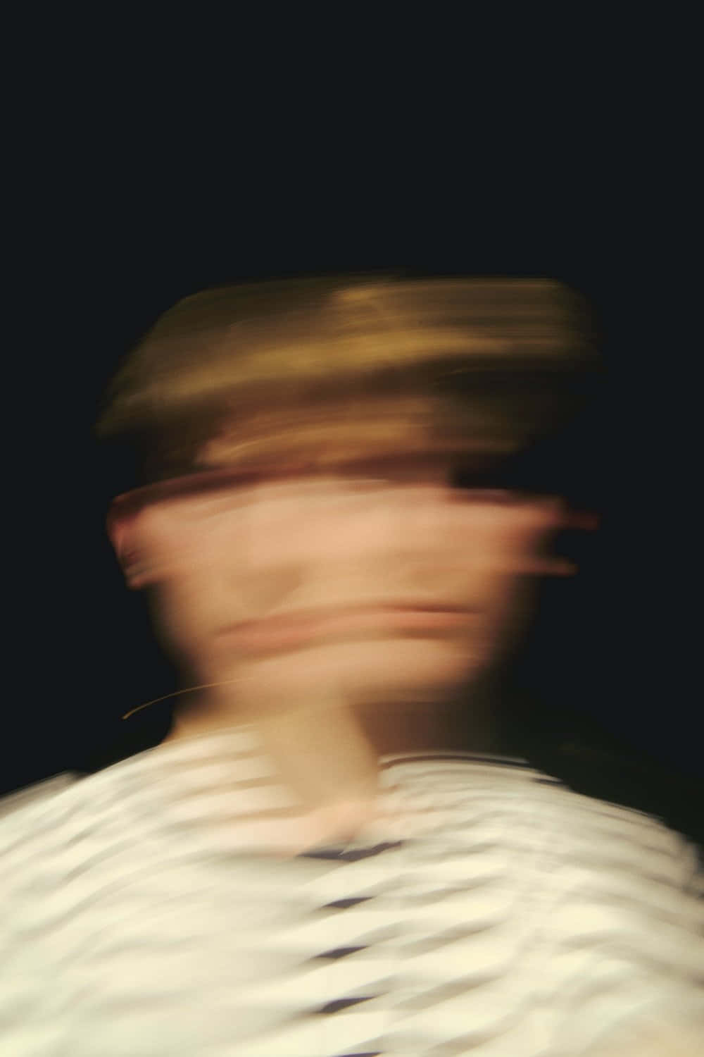 motion blur, cap, striped shirt, HD Phone Wallpaper