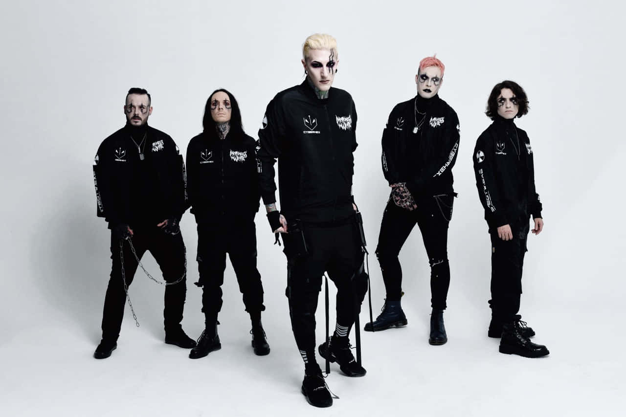 Motionless in White, goth metal band, black outfits, HD Desktop Wallpaper
