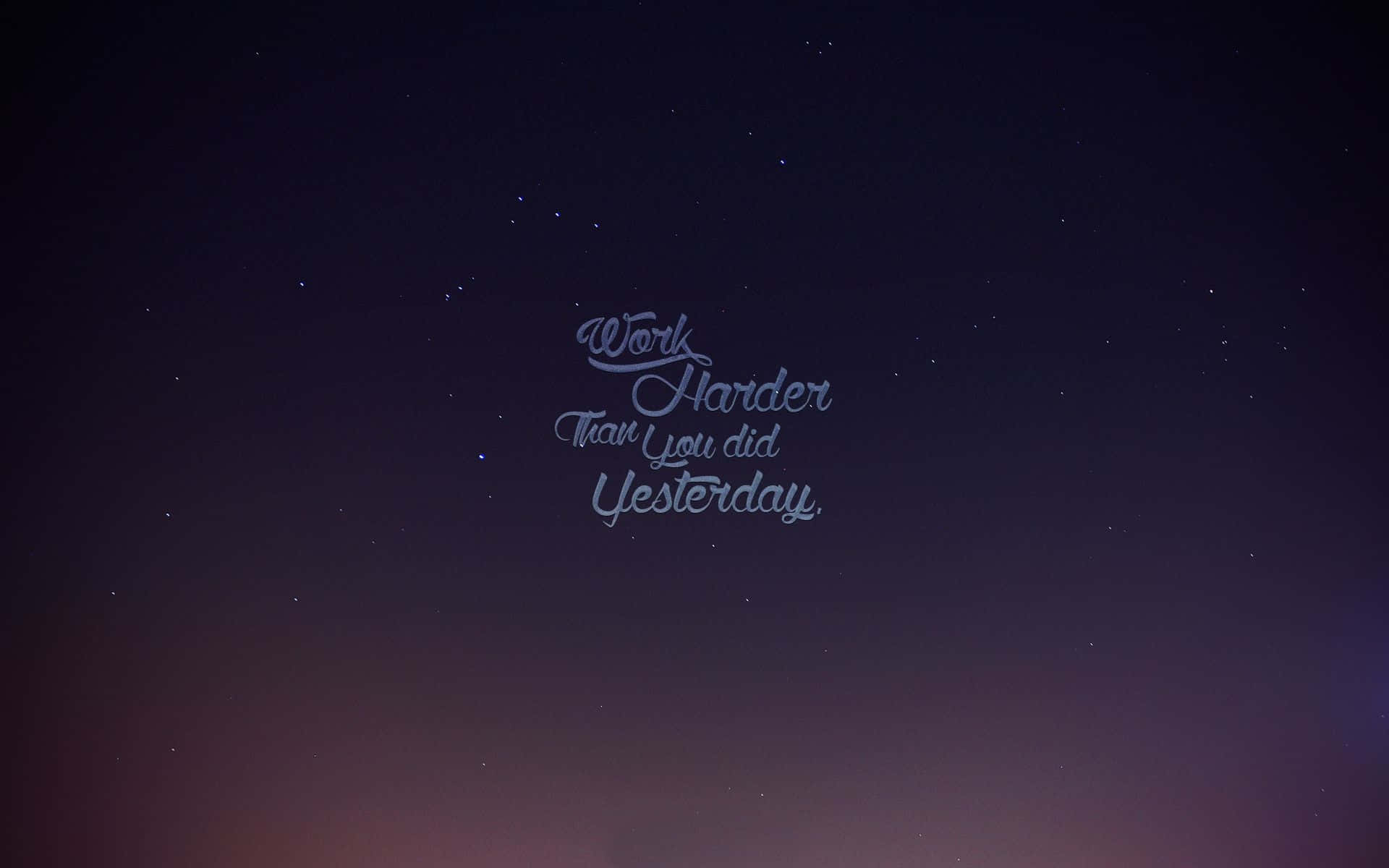 starry twilight sky, gradient purple and pink hues, motivational quote, Full HD Desktop Wallpaper