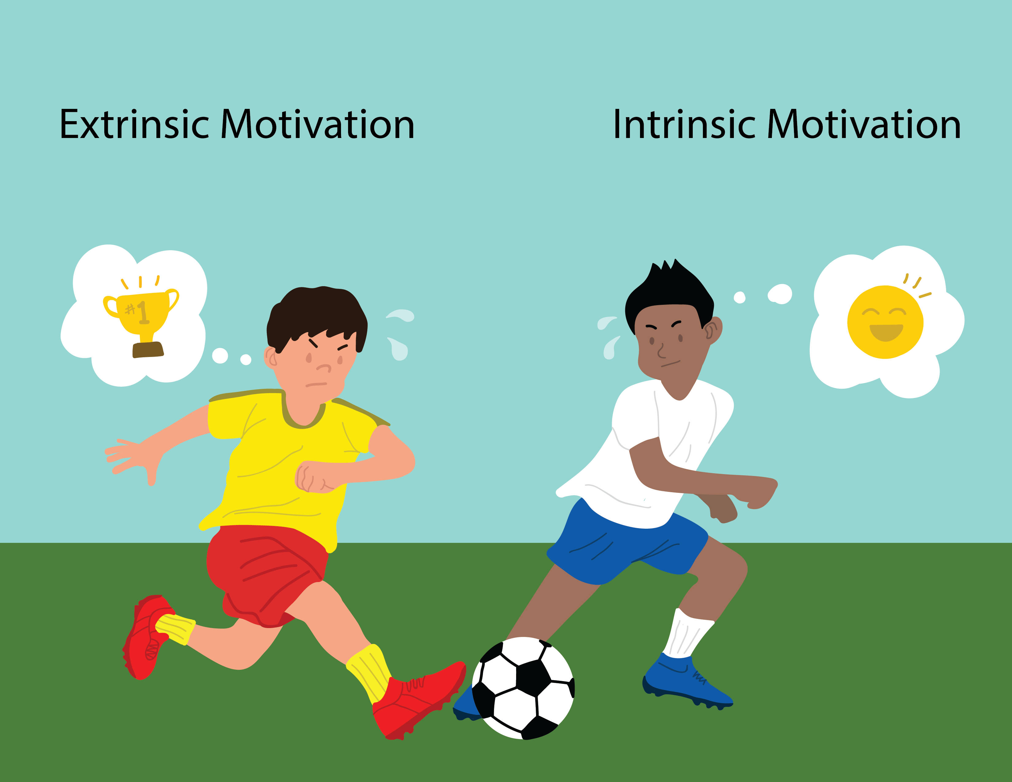 intrinsic vs extrinsic motivation, cartoon boys, soccer, 2K Desktop Wallpaper