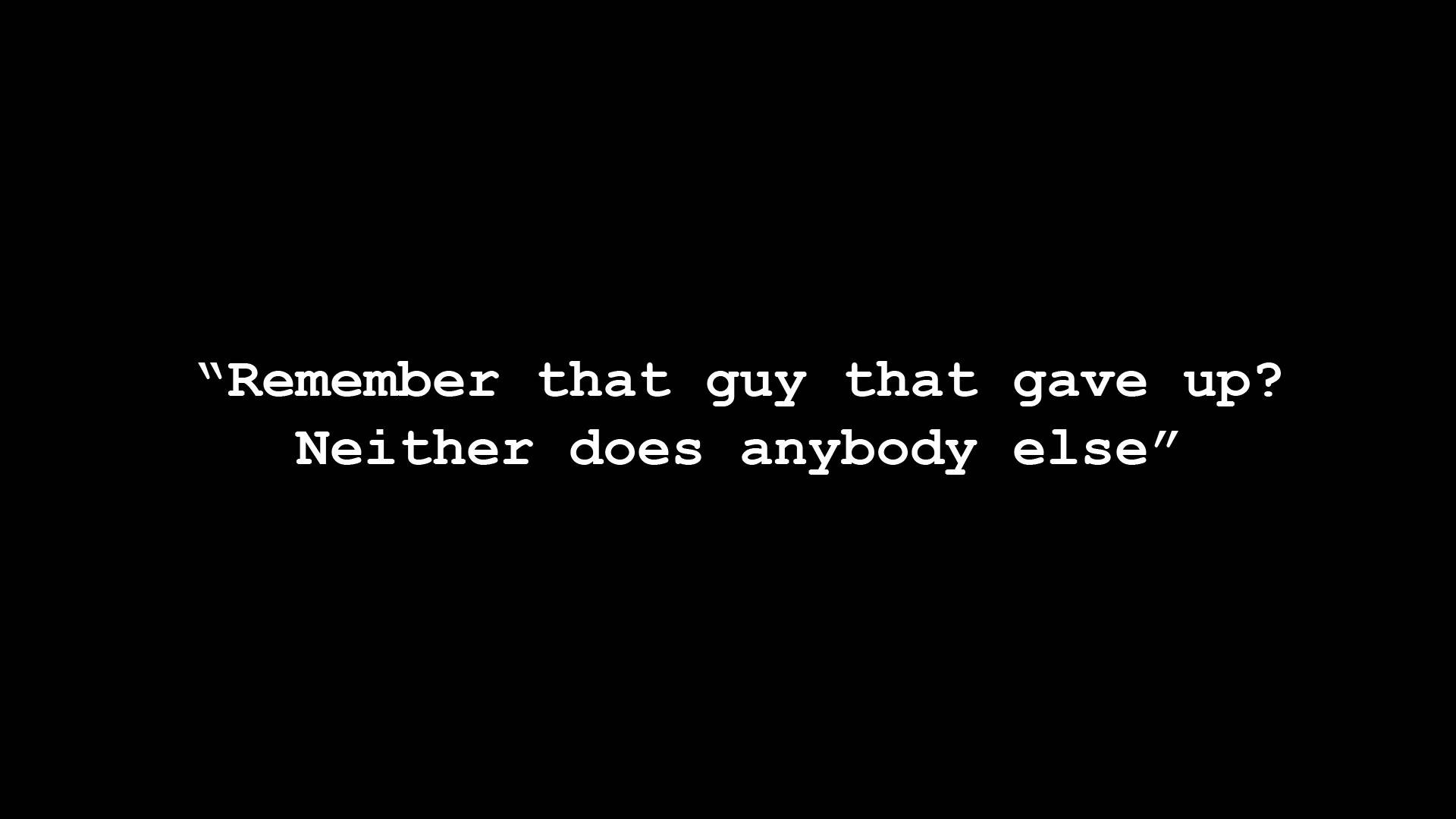 black background, white text, clean sans-serif font, Full HD Desktop Wallpaper