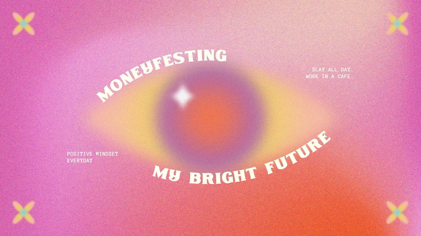 bright future, vibrant gradient background, motivational text, HD Desktop Wallpaper