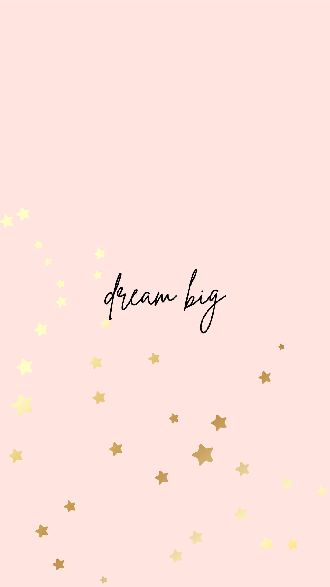 soft pink background, gold stars, pale yellow stars, Full HD Phone Wallpaper