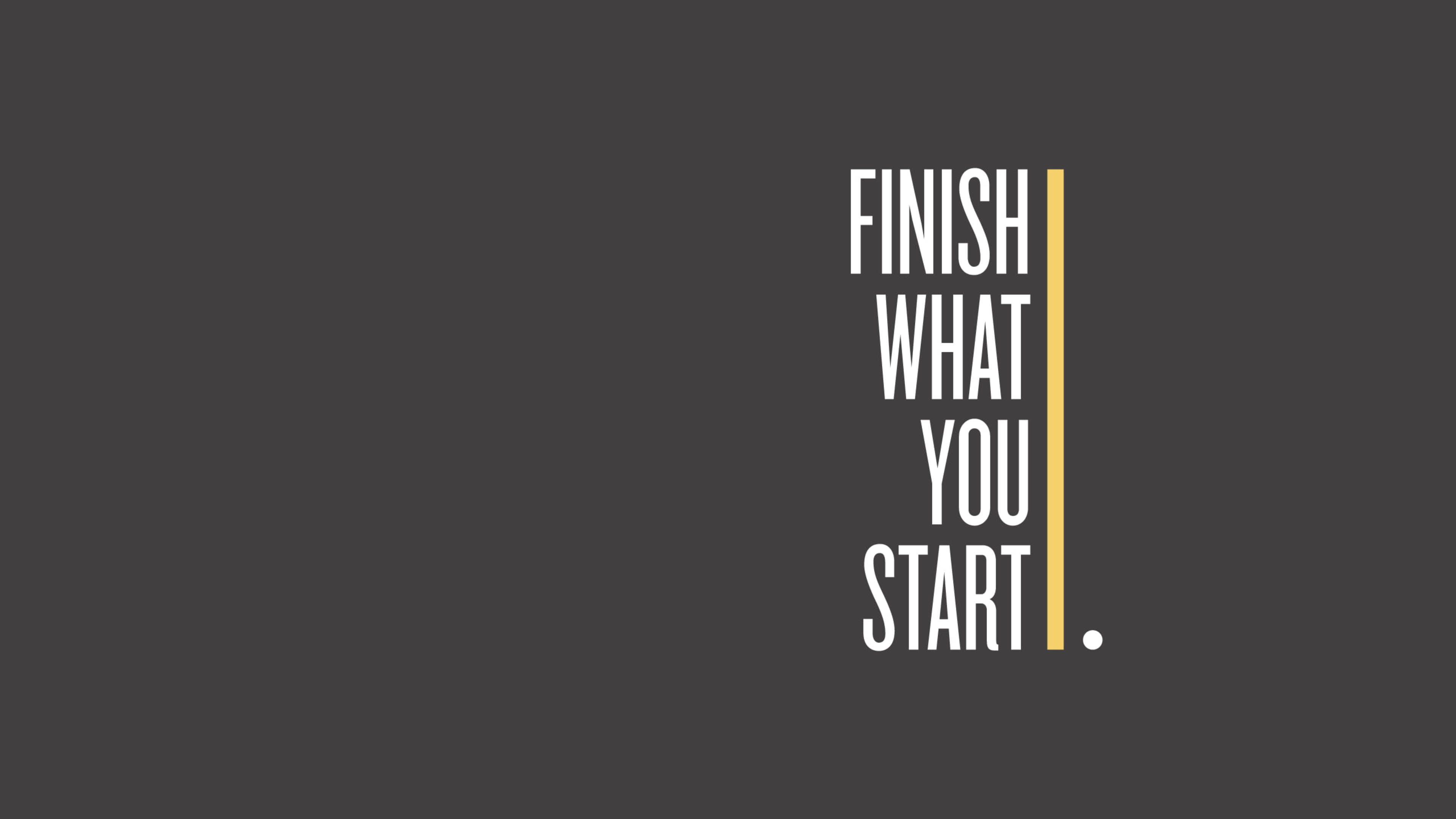Simple Gray, 4K Ultra HD, motivational, 4K Desktop Wallpaper