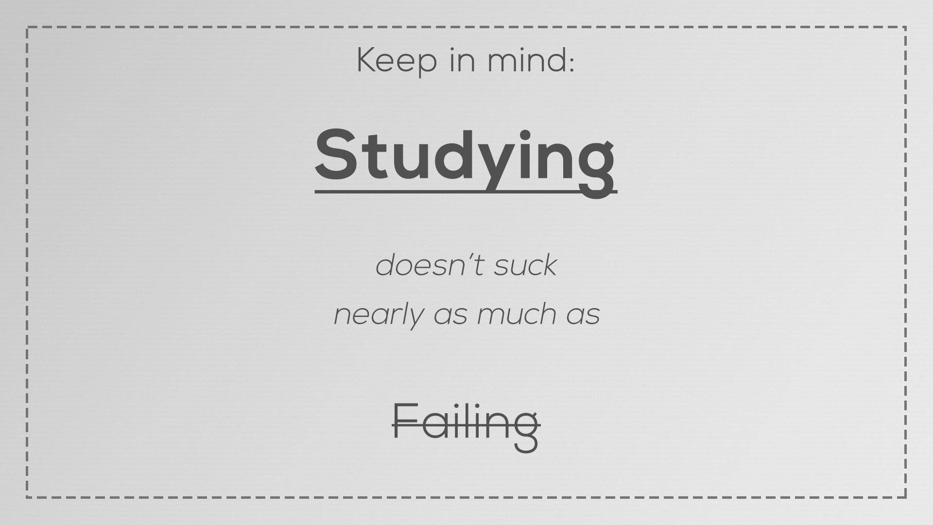 Studying And Failing Motivational Quotes Aesthetic, minimalist motivational text graphic, bold typography, Full HD Desktop Wallpaper