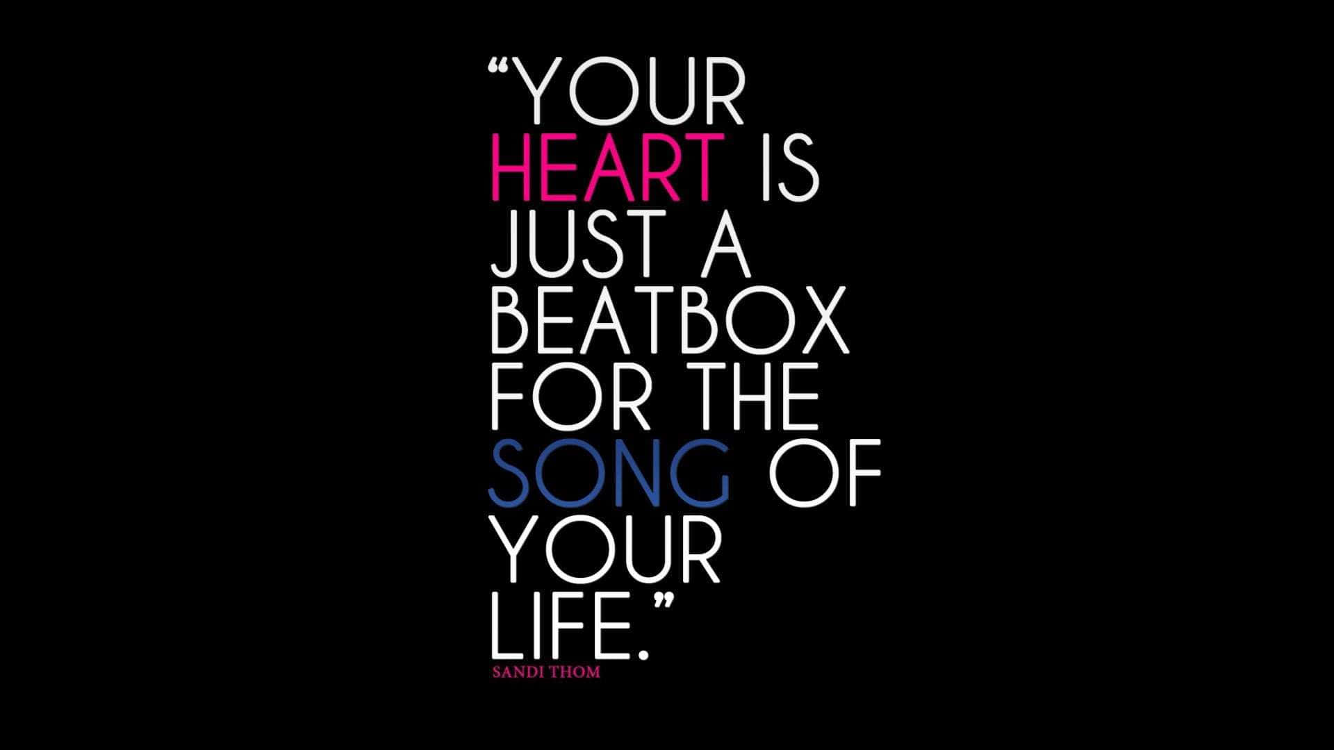 black background, pink and blue accents, bold typography, Full HD Desktop Wallpaper