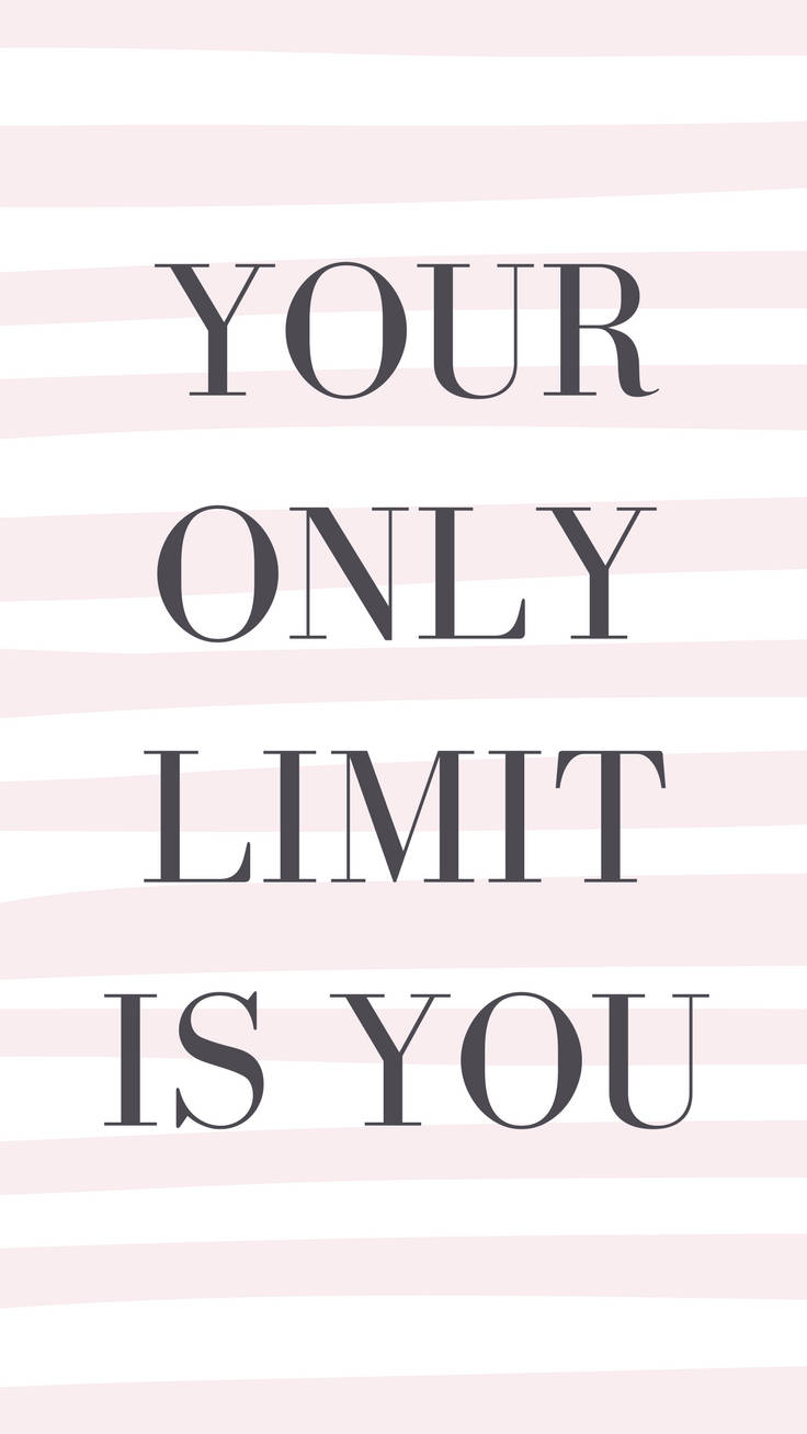 Limit Is You, motivational quotes, iPhone, HD Phone Wallpaper