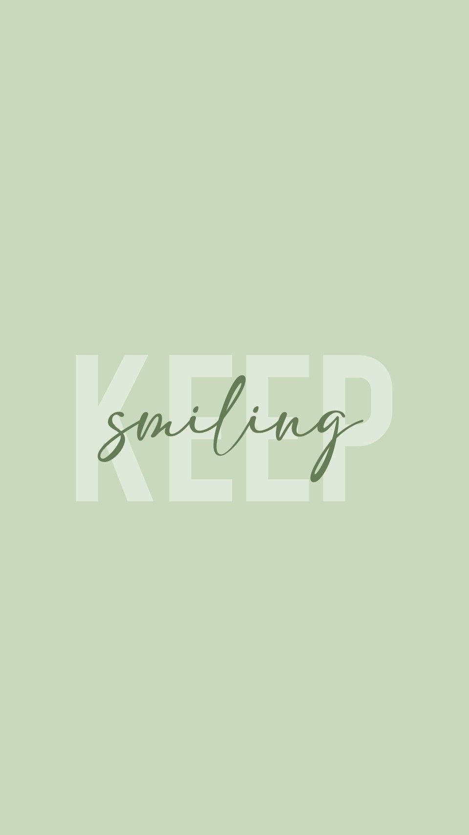 mint green iPhone, KEEP smiling, white and green fonts, HD Phone Wallpaper