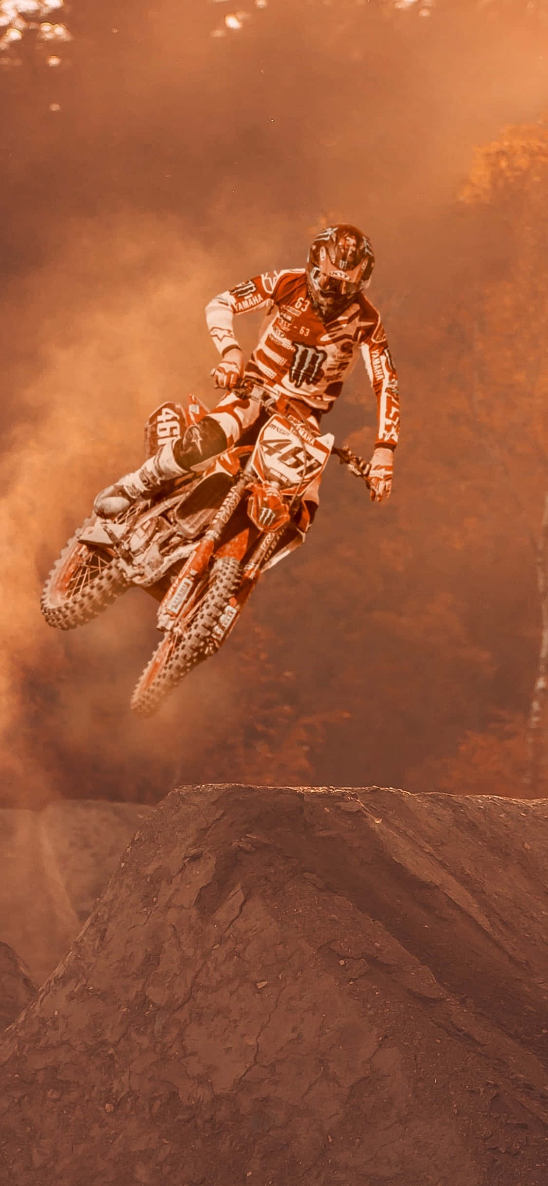Extreme Portrait Motocross, motocross rider, dirt jump, Full HD Phone Wallpaper
