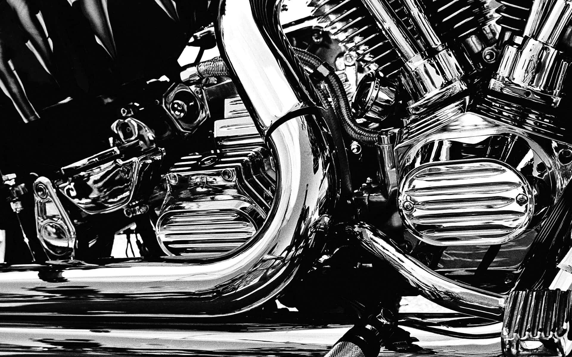 Motor, gray, black and white, Full HD Desktop Wallpaper