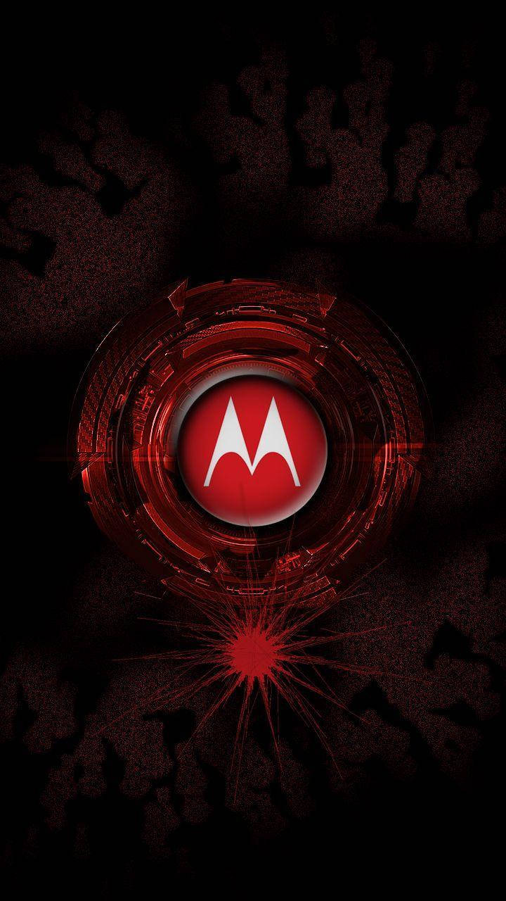 Motorola, Dark Red, glowing red, HD Phone Wallpaper