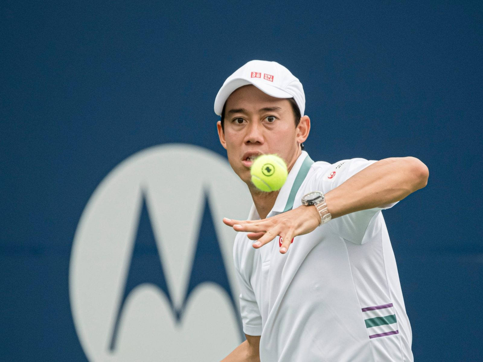 kei nishikori, floating ball, white gear, HD Desktop Wallpaper