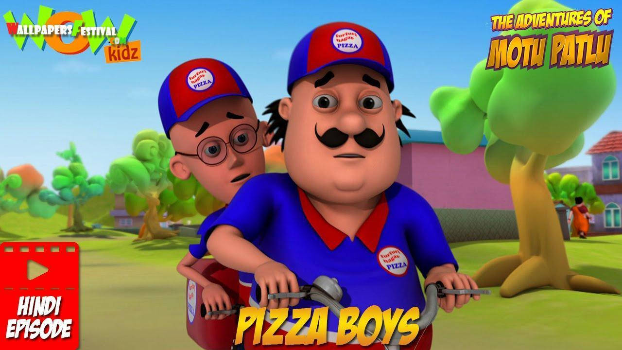 Motu Patlu, pizza boys, blue uniforms, HD Desktop Wallpaper