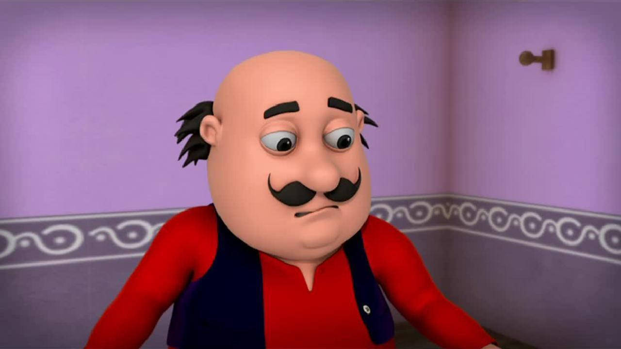 Motu Patlu, bald man, thick mustache, HD Desktop Wallpaper