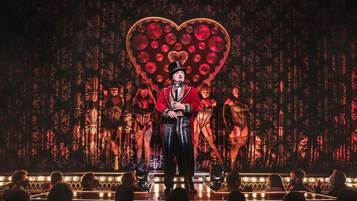 Moulin Rouge, red velvet jacket, top hat, SD Desktop Wallpaper