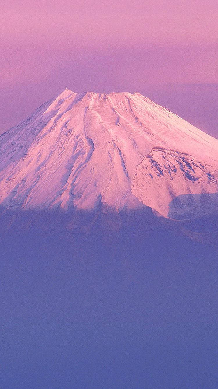 Mount Fuji, iPhone 11, pink, HD Phone Wallpaper