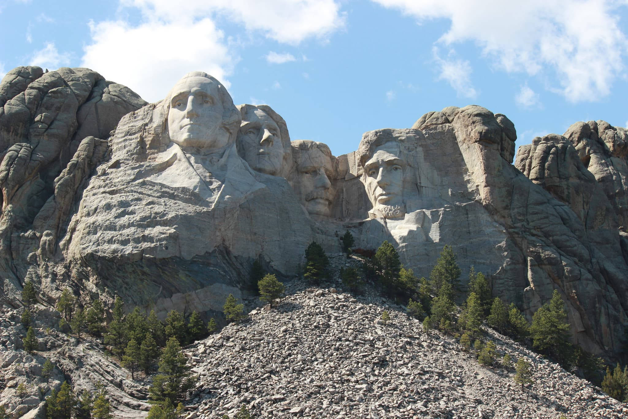 Mount Rushmore, four presidential faces, granite, Full HD Desktop Wallpaper