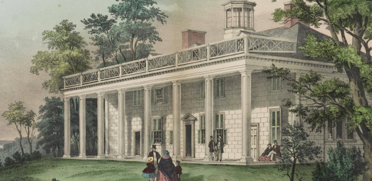 Mount Vernon, neoclassical mansion, tall columns, HD Desktop Wallpaper