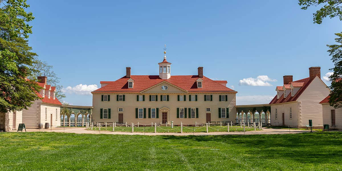 Mount Vernon, colonial mansion, red roof, SD Desktop Wallpaper