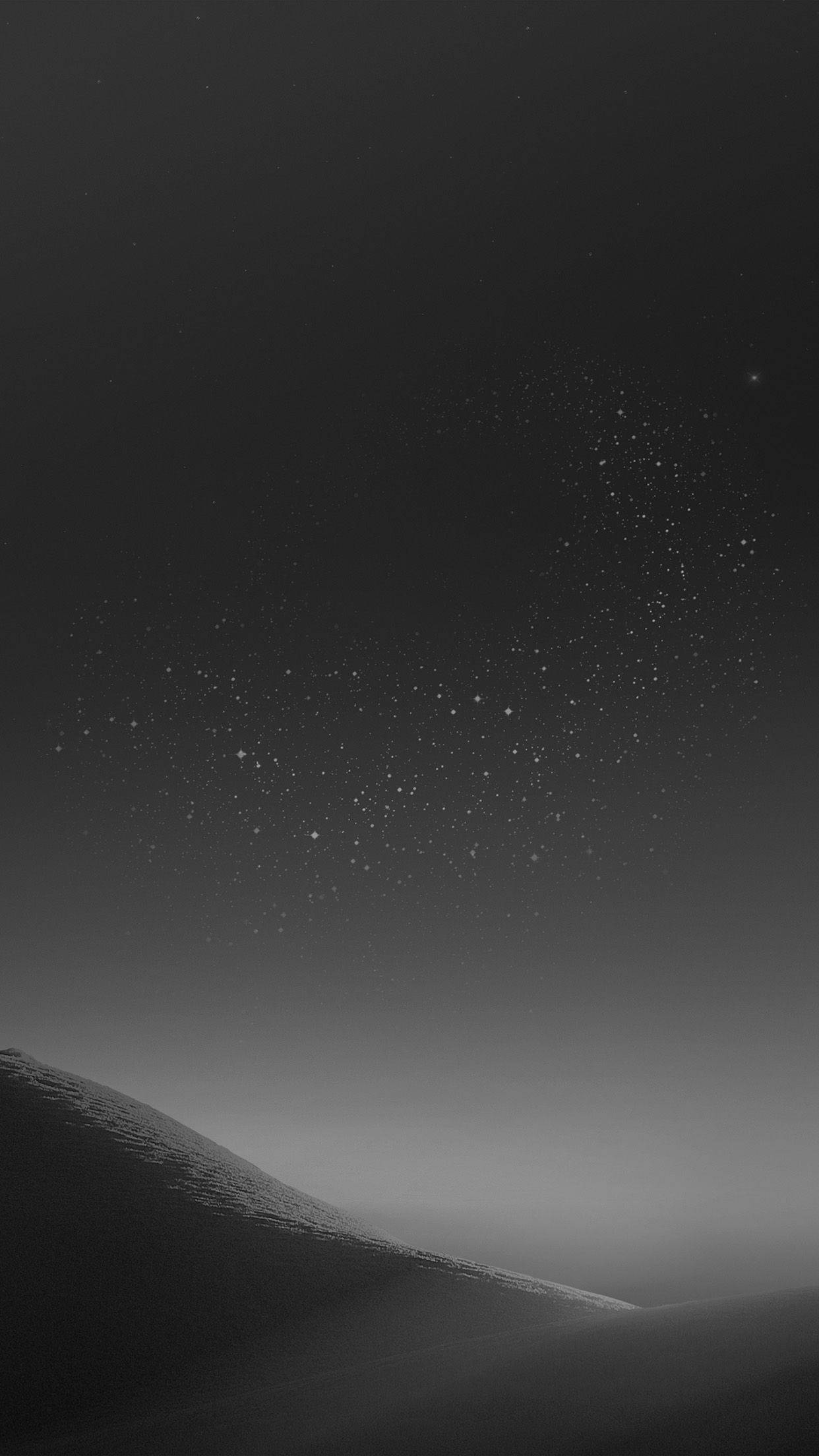 Sky Dark Grey, monochrome landscape, rolling dunes, Full HD Phone Wallpaper