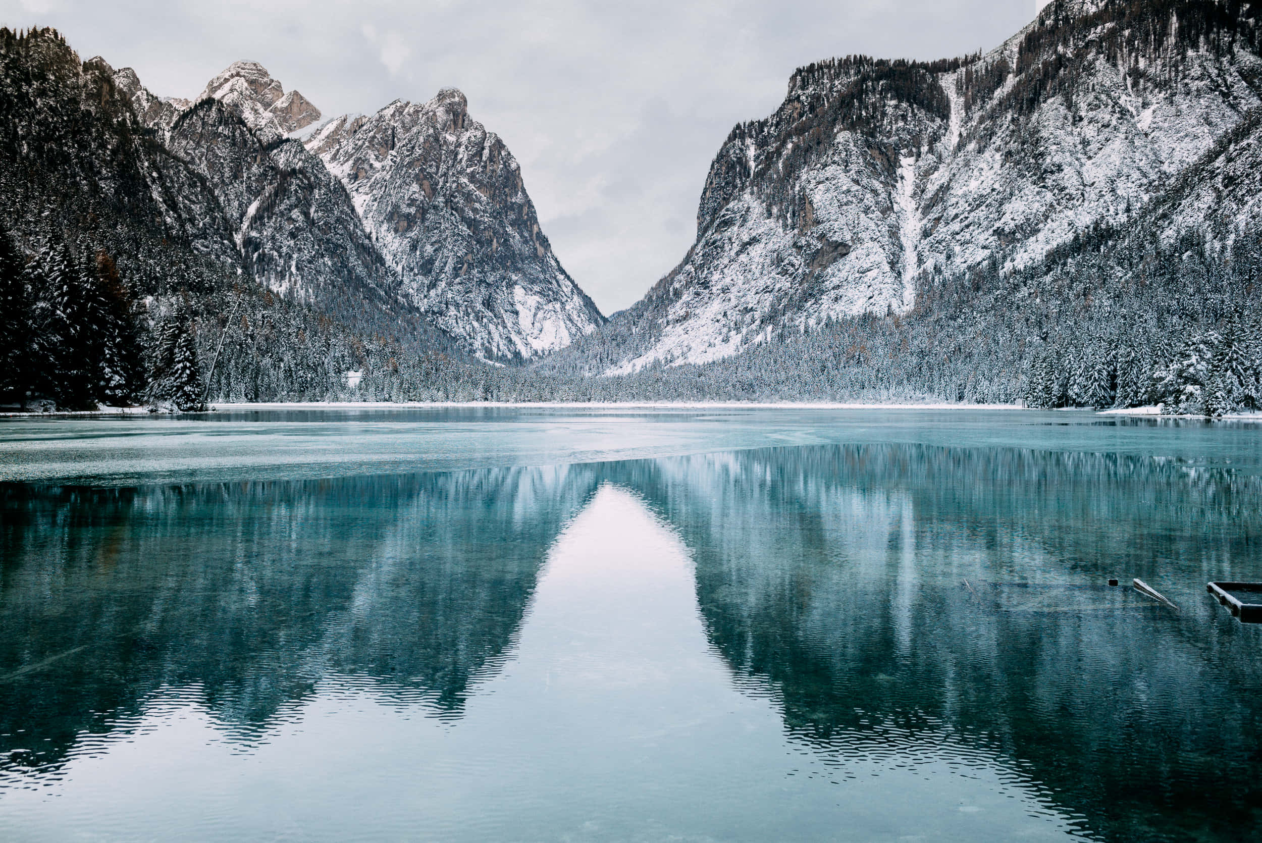 mountain scenery, snowcapped mountains, calm turquoise lake, Full HD Desktop Wallpaper