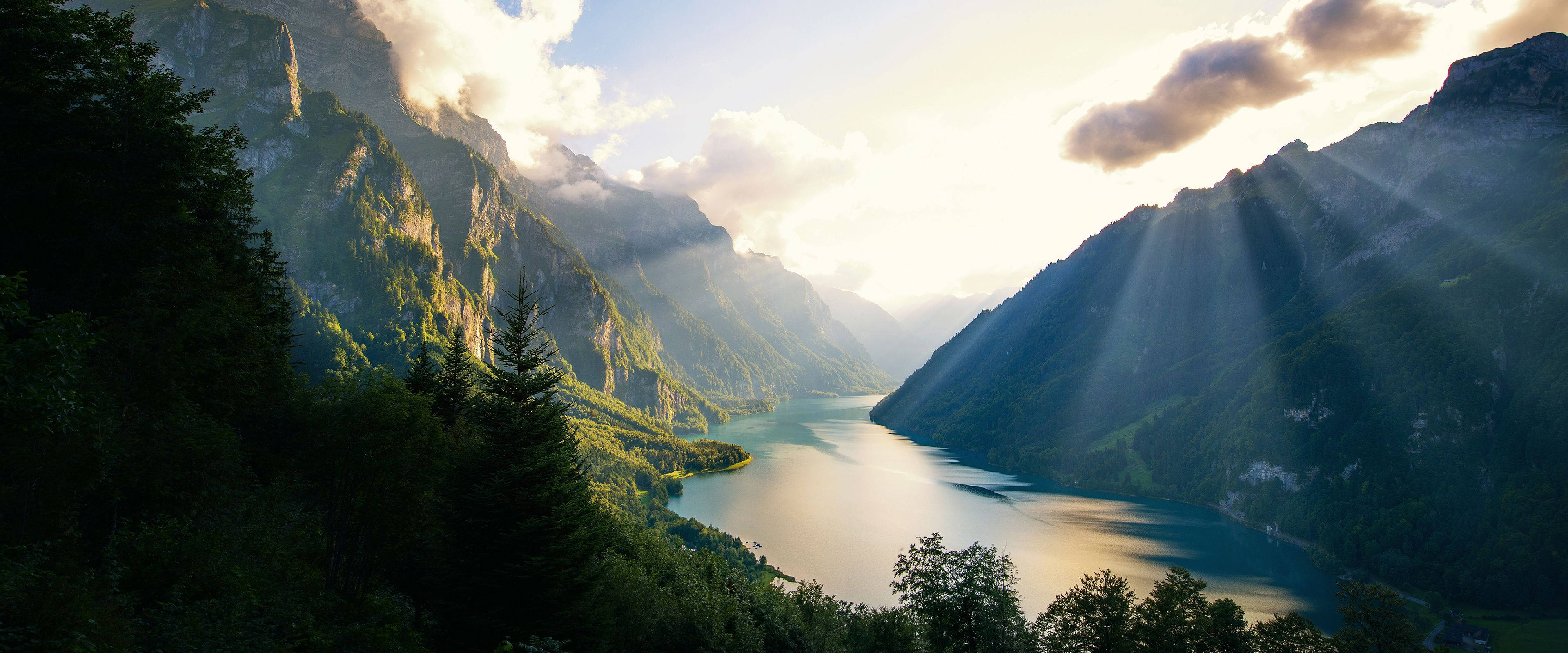 3840x1600, Mountain Scenery, Early Morning, 4K Desktop Wallpaper