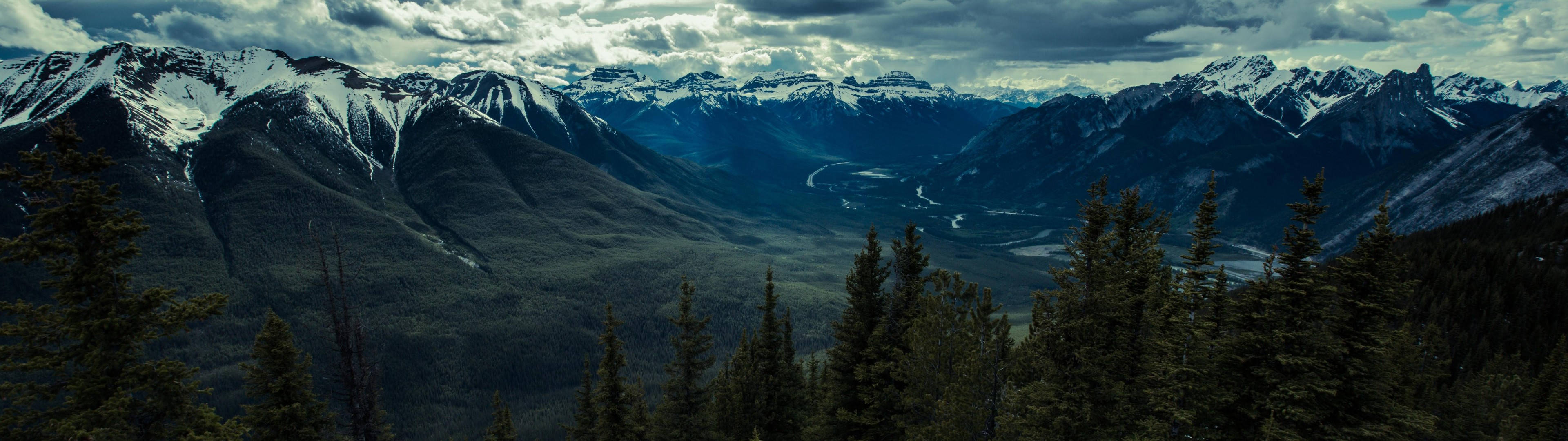 3840x1080, HD Dual Monitor, mountain valley, 4K Desktop Wallpaper