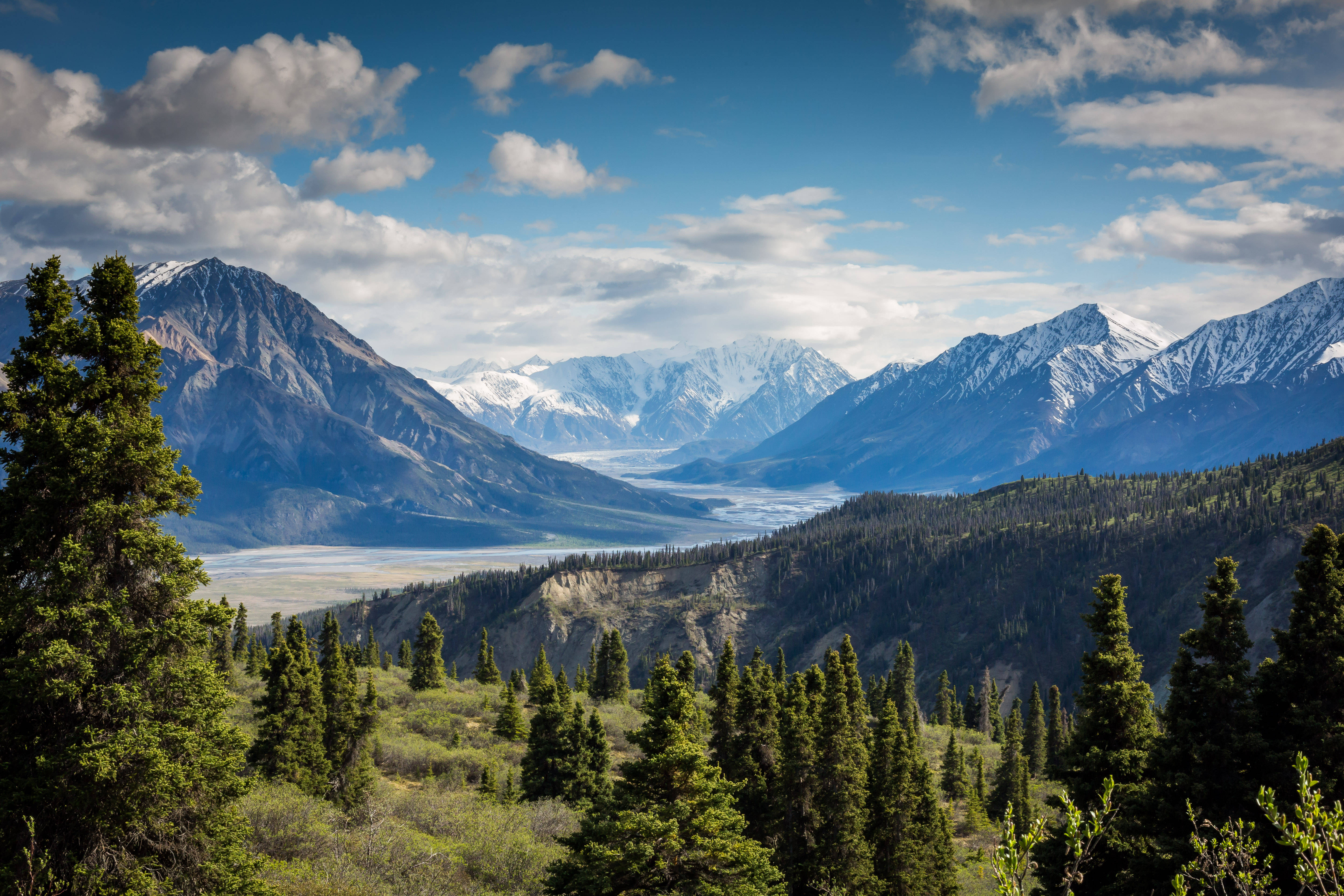 majestic mountain peak, dusk, snow-capped mountains, 5K Desktop Wallpaper