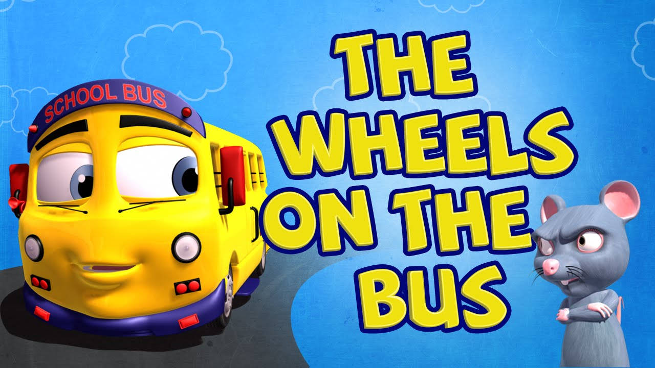 Infobells Wheels On The Bus, yellow school bus, grumpy gray mouse, HD Desktop Wallpaper