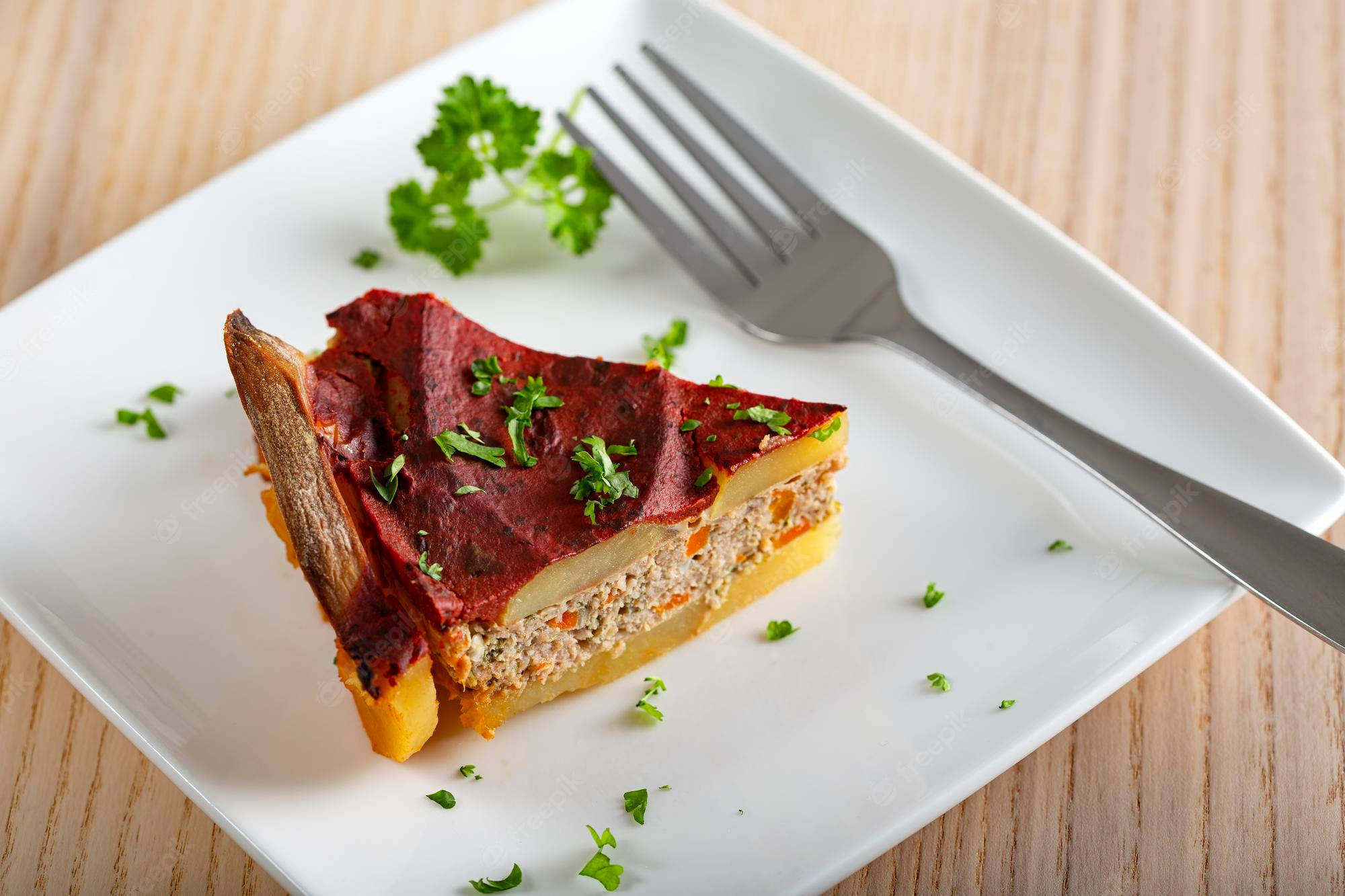 oven baked moussaka, beetroot, potato, Full HD Desktop Wallpaper