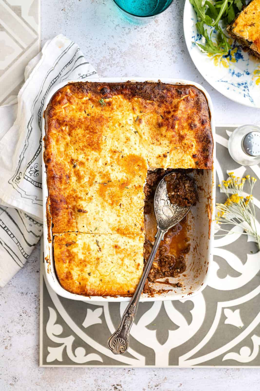 moussaka, golden-brown, crispy cheese top, HD Phone Wallpaper