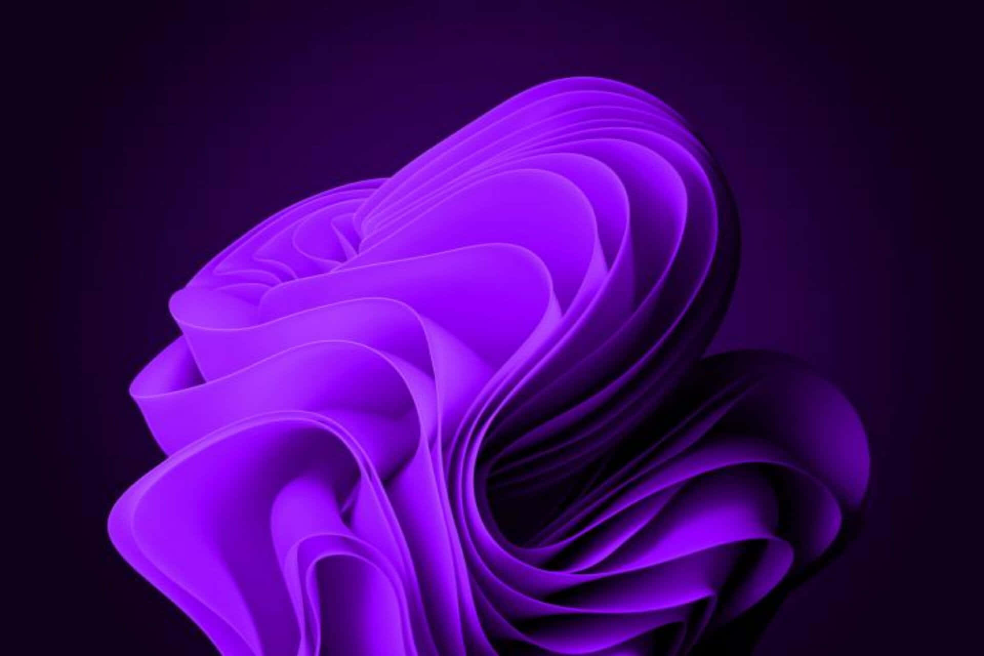 purple abstract sculpture, glowing purple, flowing ribbons of light, Full HD Desktop Wallpaper