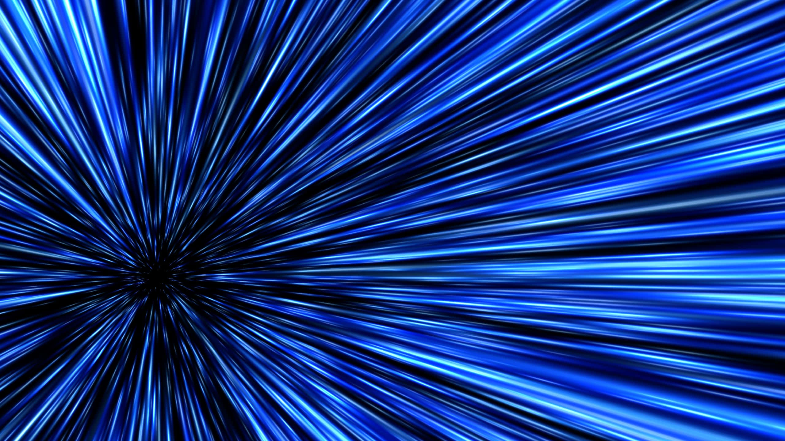 radiant blue light, black void, cosmic tunnel effect, 2K Desktop Wallpaper