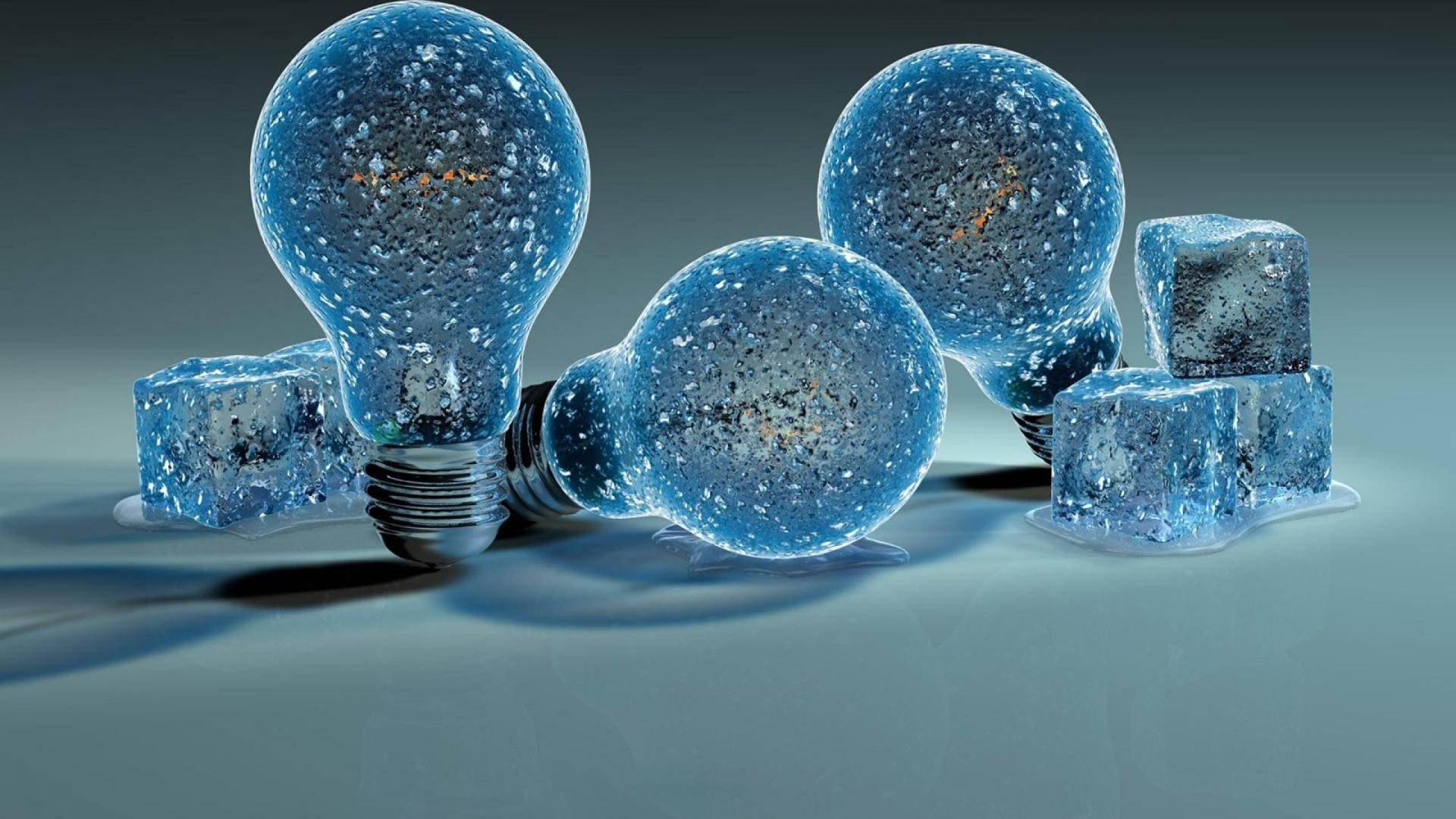 Moving Desktop, ice bulbs, reflective surface, Full HD Desktop Wallpaper