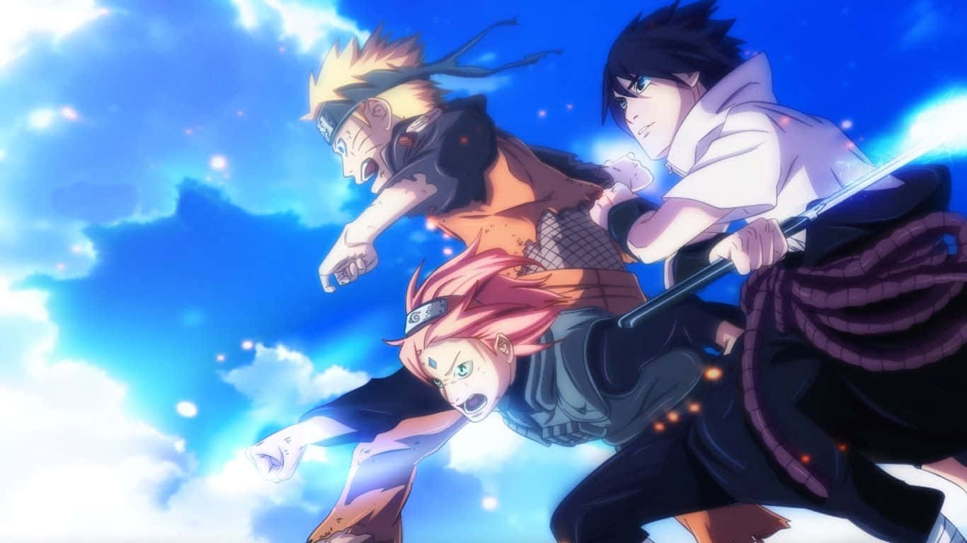 Team 7, Naruto, anime ninja, HD Desktop Wallpaper
