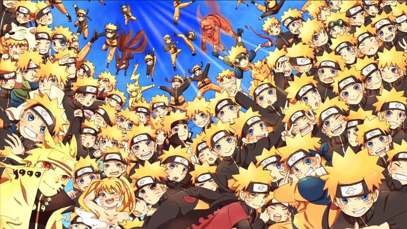 Naruto, spiky blonde hair, headbands, HD Desktop Wallpaper