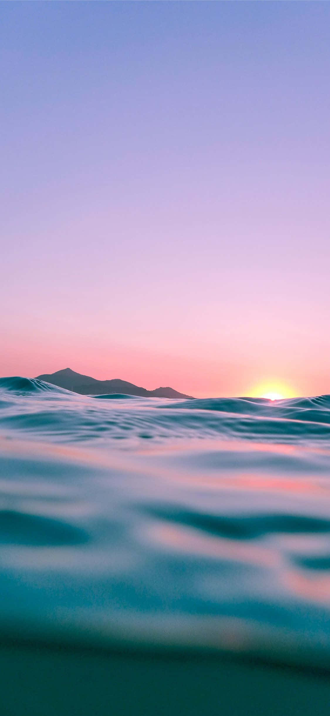 Sunset, pink, purple, Full HD Phone Wallpaper