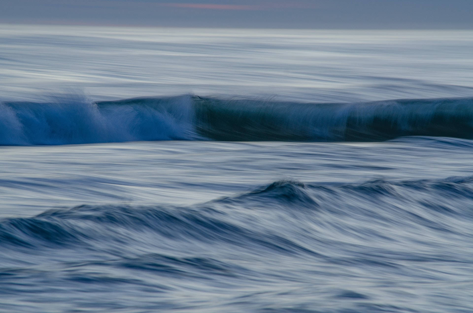 double waves, moving water, smooth blue ocean waves, Full HD Desktop Wallpaper