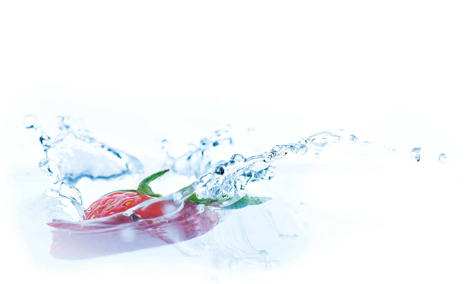 Moving Water, strawberry, vibrant red, Full HD Desktop Wallpaper