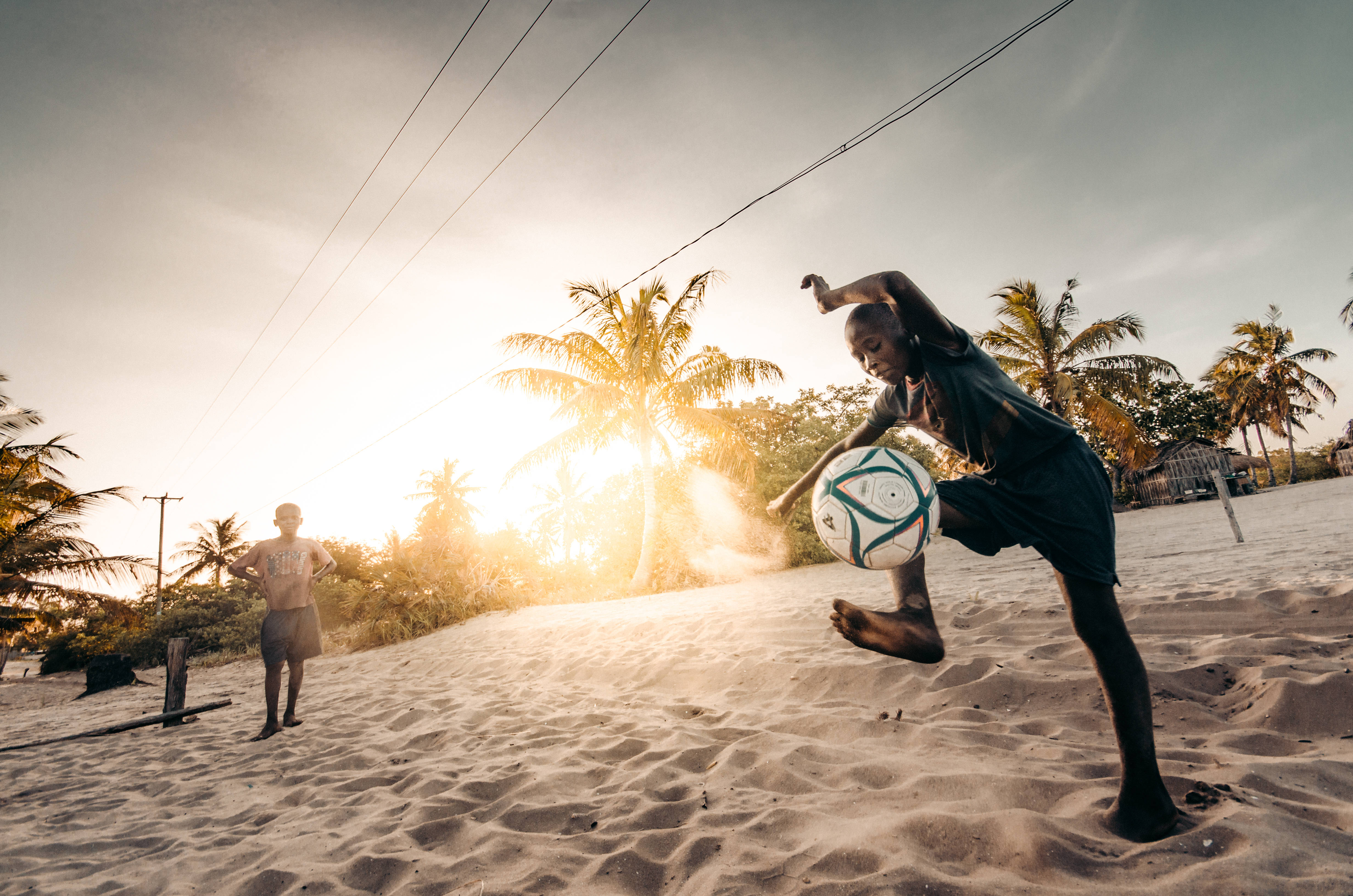 Mozambique, sunset, beach, 4K Desktop Wallpaper