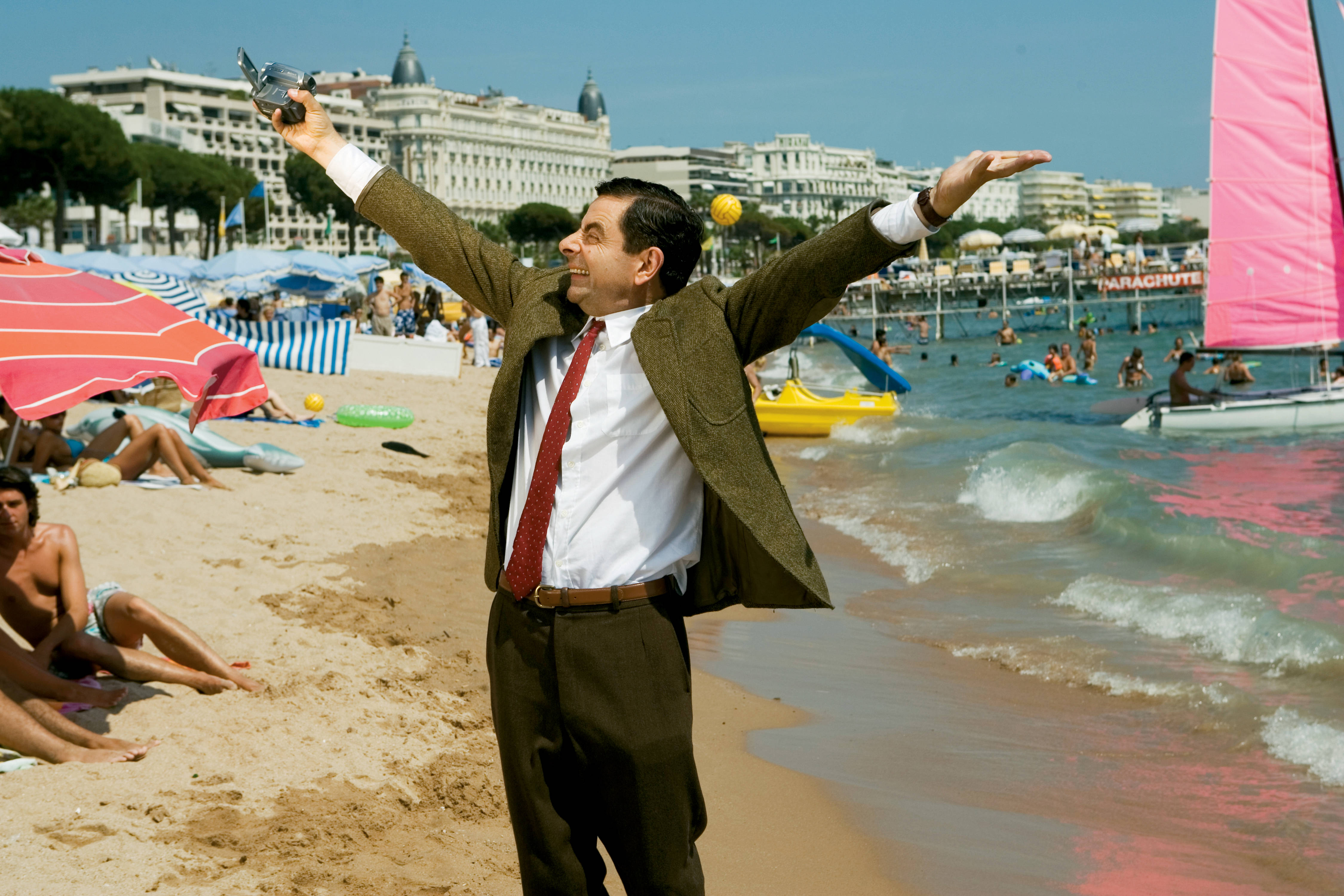 Mr Bean, 4K, beach, 4K Desktop Wallpaper