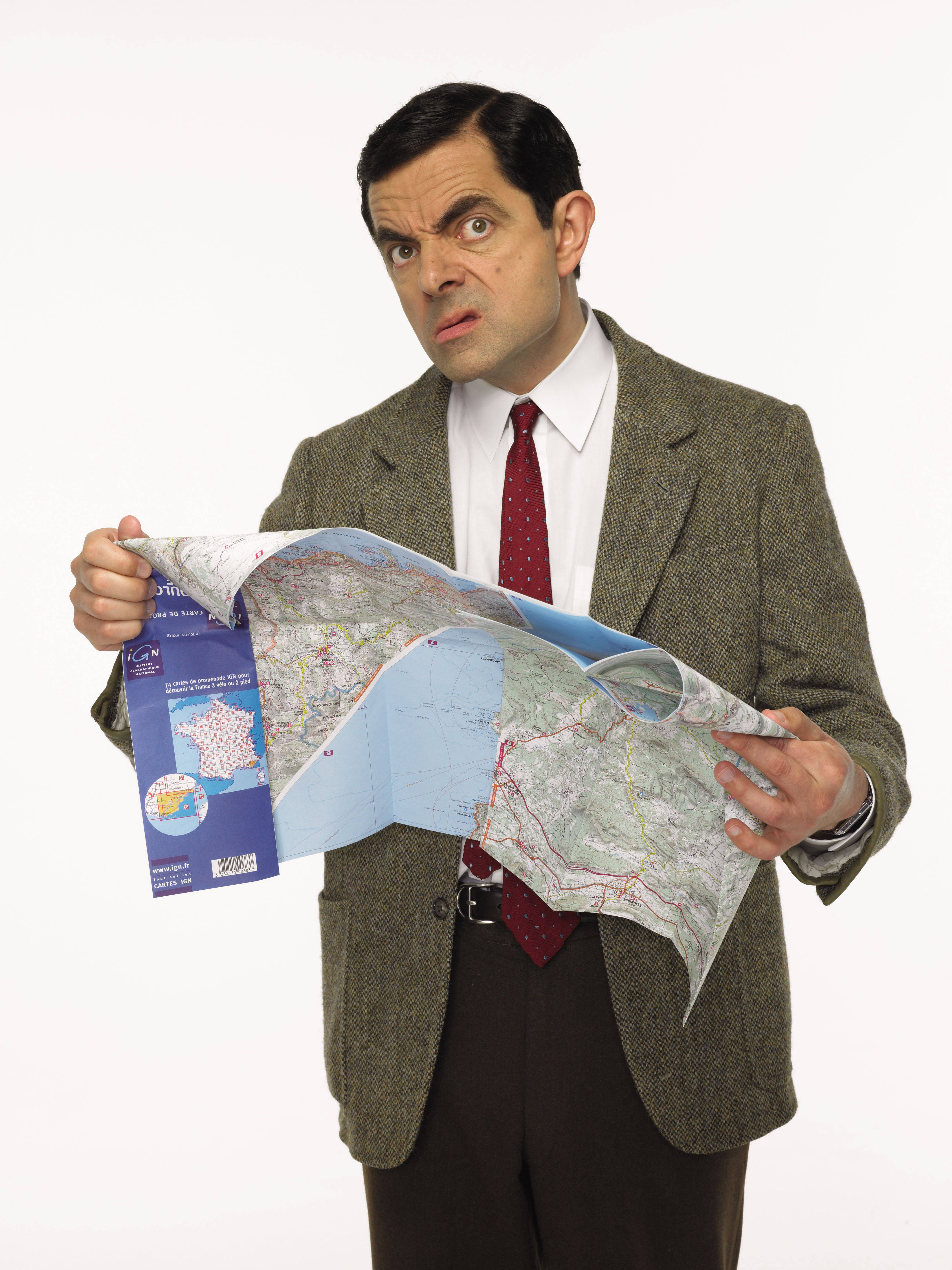 Mr Bean, 4K, map of France, 4K Phone Wallpaper