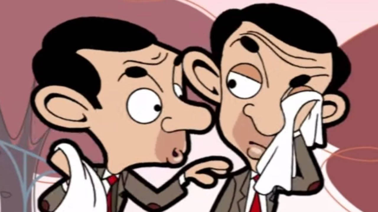 Mr Bean, cartoon men, suits, HD Desktop Wallpaper