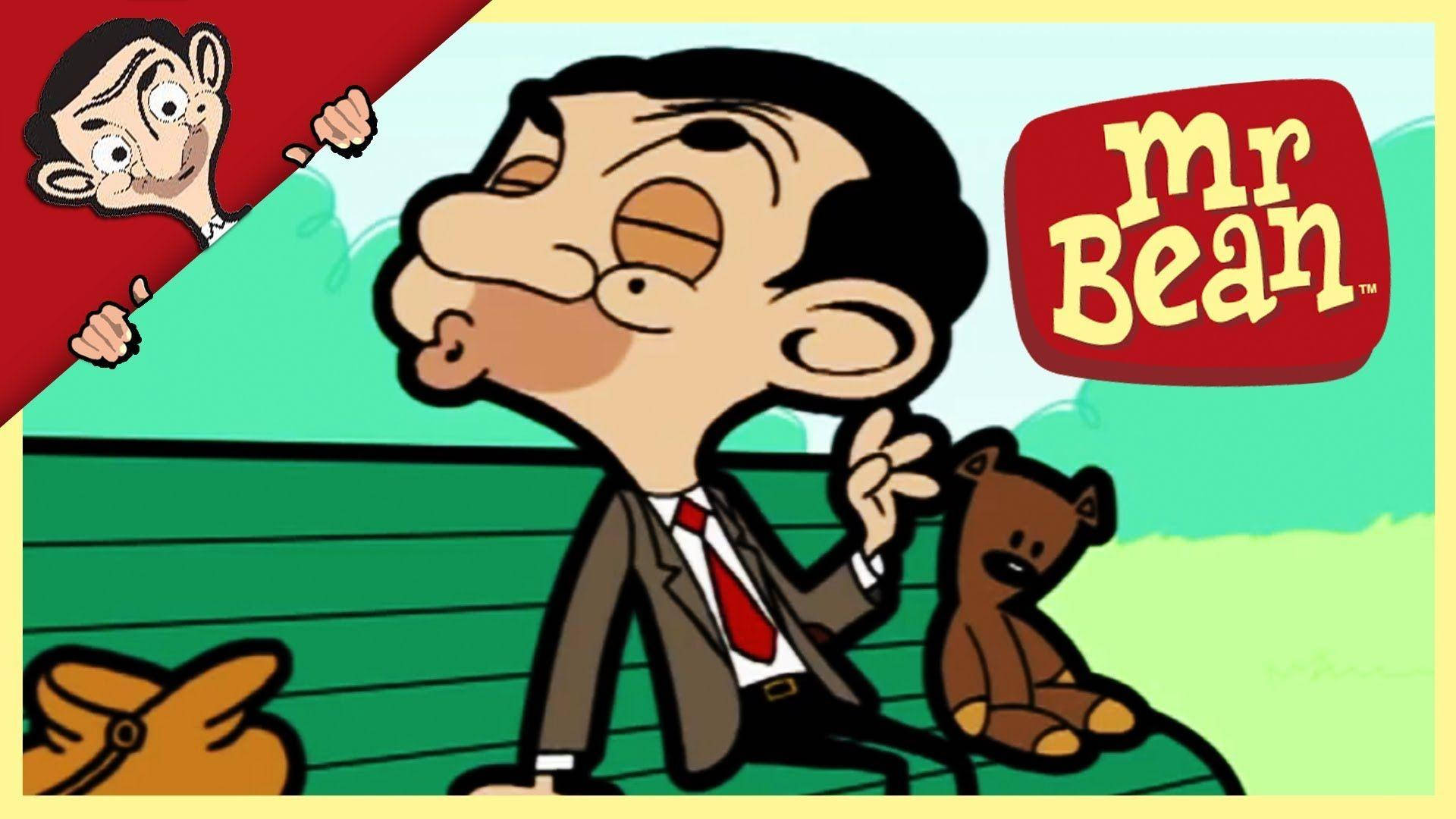 Mr Bean, teddy bear, mischievous face, Full HD Desktop Wallpaper