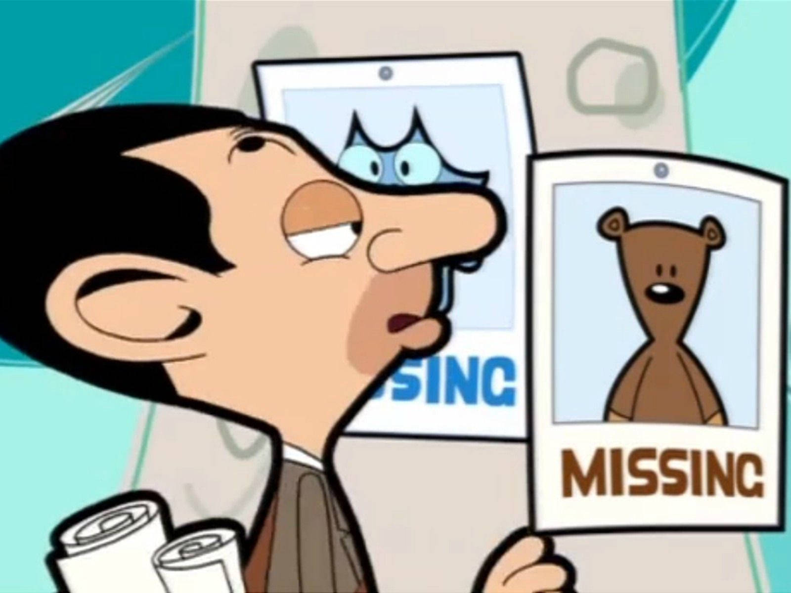Mr Bean, missing posters, teddy bear, HD Desktop Wallpaper
