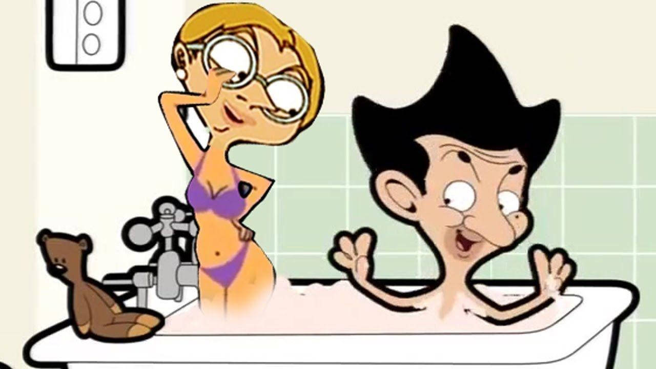 Mr Bean, cartoon, tub, HD Desktop Wallpaper