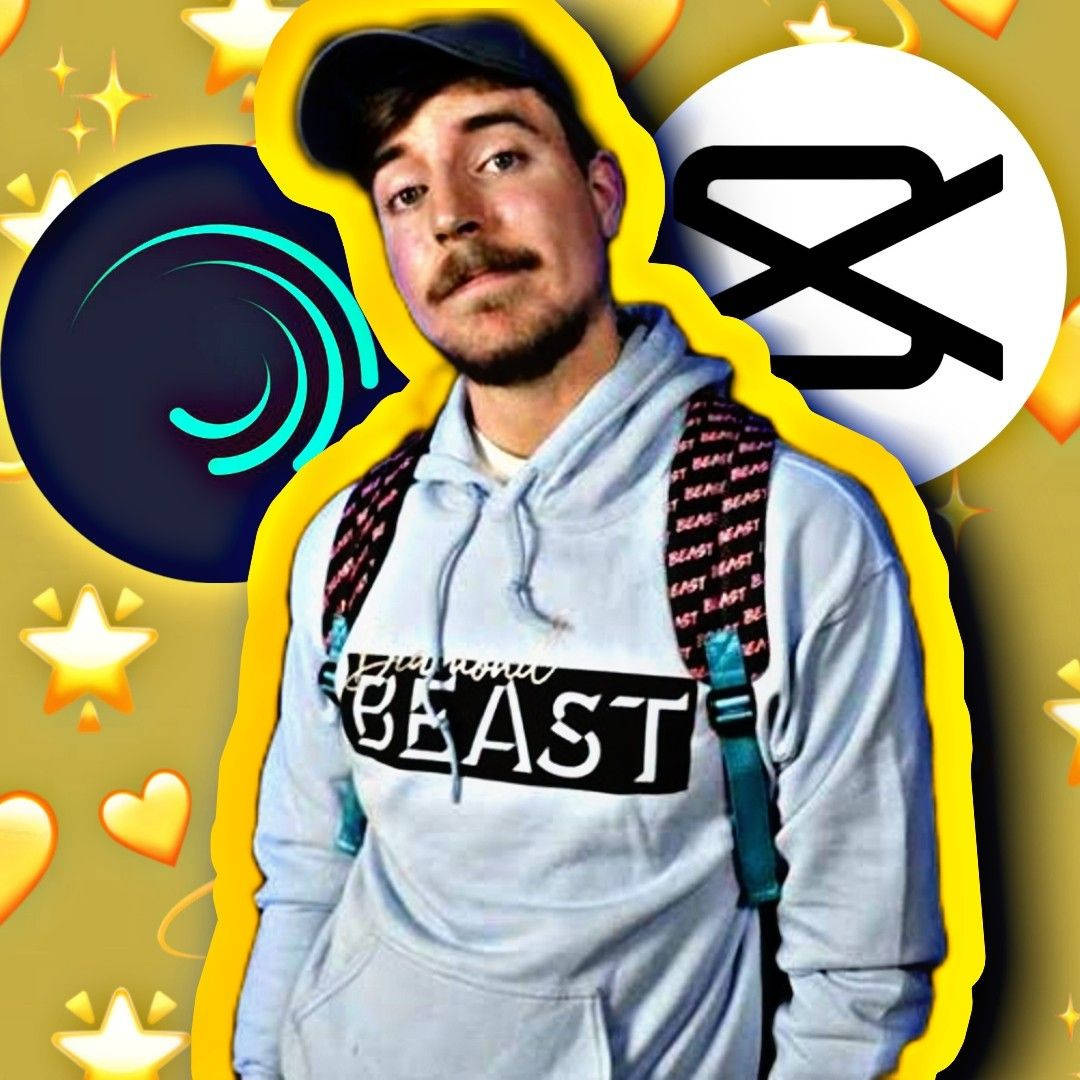 Mr Beast, Alight Motion, CapCut, SD Desktop Wallpaper