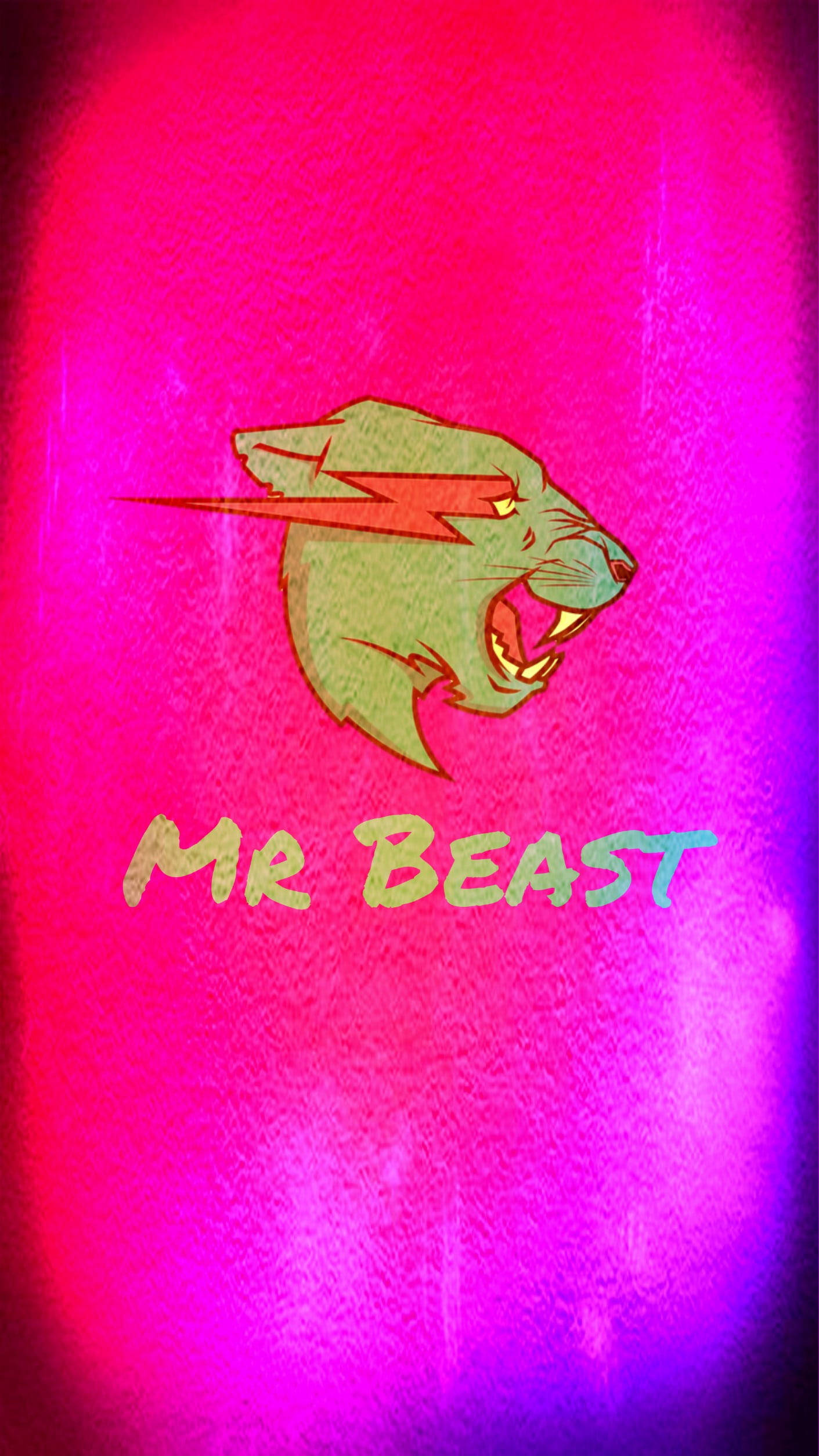 Mr Beast, hot pink, lightning bolt, Full HD Phone Wallpaper