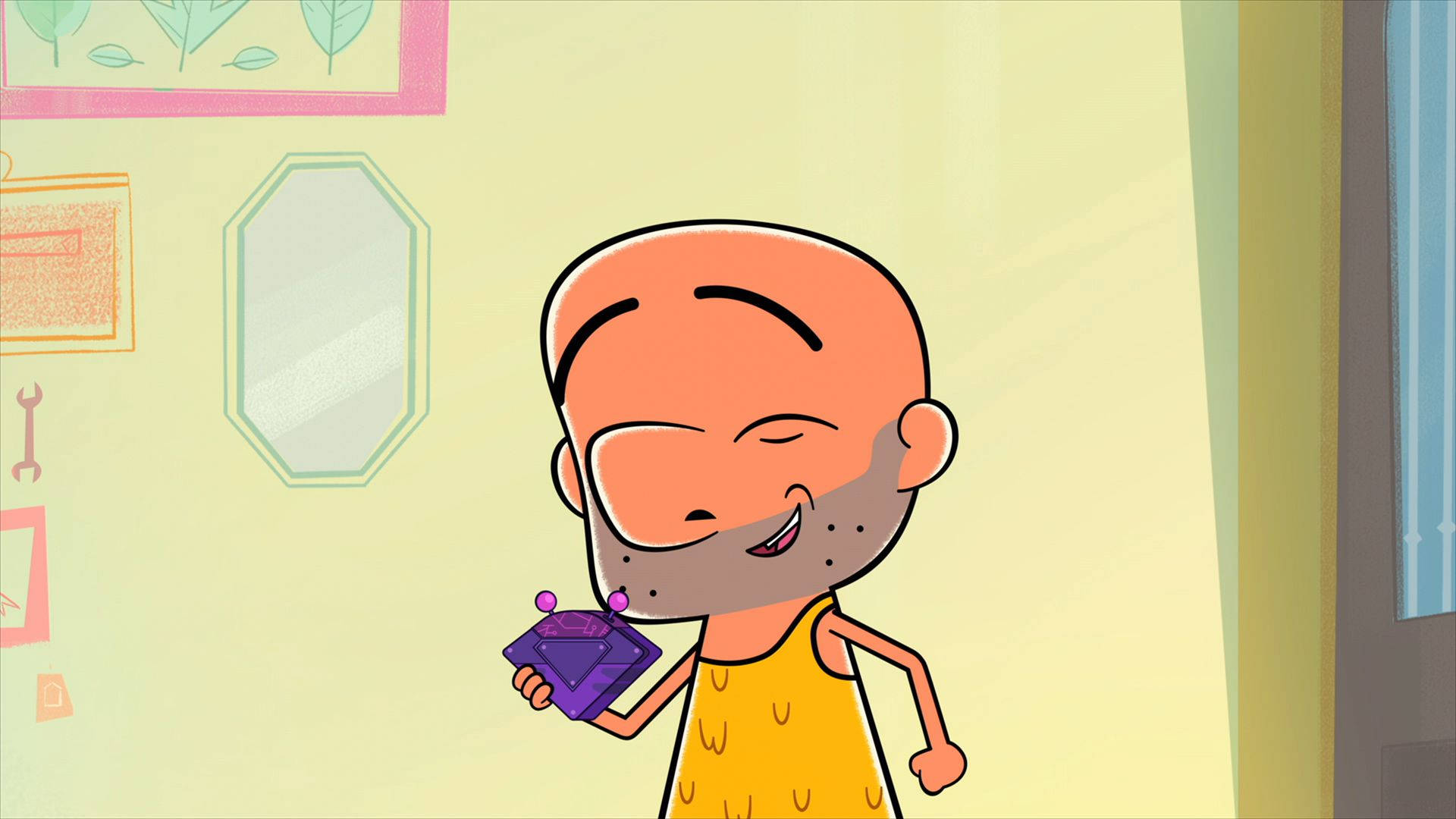 Mr Magoo, purple device, bald cartoon man, Full HD Desktop Wallpaper