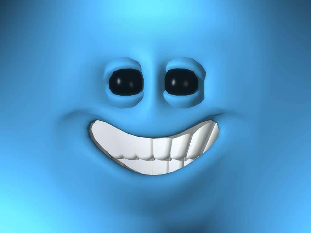 Mr Meeseeks, blue, big black eyes, SD Desktop Wallpaper